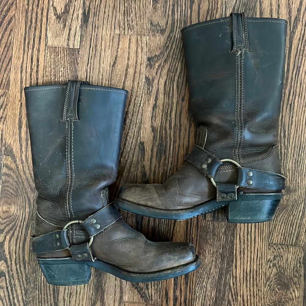 Frye Tall Harness Boots